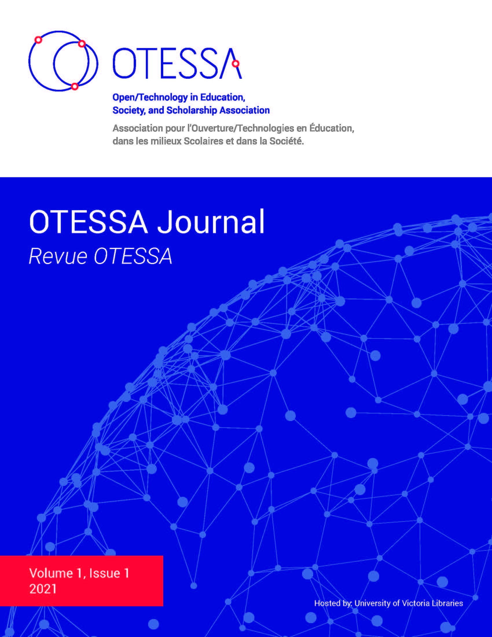 Cover art for OTESSA Journal Volume 1 Issue 1 / Revue OTESSA Volume 1 Numero 1. Hosted by University of Victoria Libraries
